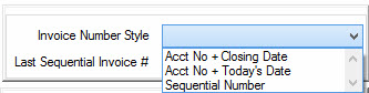 Invoice Number Style
