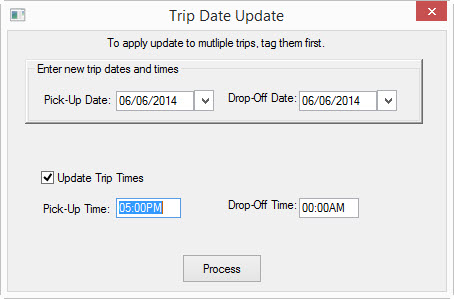 Trip date update